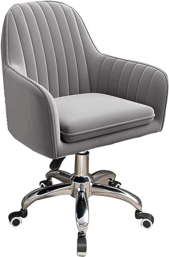 TUOYIBO Bürostuhl Rückenlehne Computerstuhl Büroschreibtischstuhl Rückenlehne Arbeitsstuhl Drehstuhl Schreibstuhl Schreibtischstuhl Spielstuhl Stuhl (Farbe: Grau) erforderlich von TUOYIBO