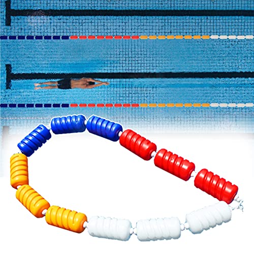 TUOYIBO Indoor-Poolseil mit Schwimmern, Sicherheitstrennlinie für Schwimmbäder mit Haken, schwimmende Kordel für 1/2/3/4/5/6/7/8/9/10 m Länge (Farbe: Nylonseil-Stil, Größe: 4 m/13,1 ft) von TUOYIBO