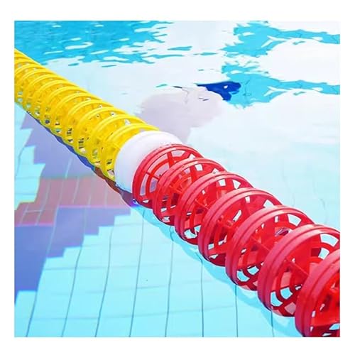 TUOYIBO Sicherheitsseil mit Schwimmern, vormontierte Trennwand für flaches Ende, Schwimmleine für Sicherheitstrennseil für Schwimmbäder, schwimmende Barriere mit Einstellbarer Länge für den von TUOYIBO