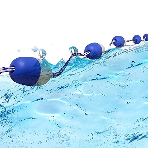 TUOYIBO Sicherheitstrennseil und Schwimmer-Sets für Schwimmbäder, blau-weiße Bojenleinen für Poolbahnen für eingebaute Pools/kommerzielle Wettkämpfe/öffentlich, 10 Fuß/16 Fuß/20 Fuß/26 Fuß/30 Fuß/40 von TUOYIBO