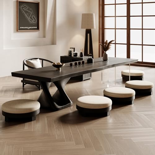 TUPAFJU Couchtische fürs Wohnzimmer Mit Acryl-Tischbeinen, Couchtisch aus Holz fürs Wohnzimmer, japanischer Tatami-Boden-Couchtisch, Teetisch, Tatami-Tisch(200cm/78.7in) von TUPAFJU