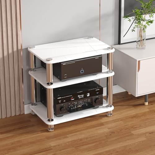 TUPAFJU HiFi-Regal, 3-Schicht, Modern, Audio- und Video-Ständer, Rack, Weiß, Freistehend TUPAFJU HiFi-Regal, 3-Schicht, Modern, Audio- und Video-Ständer, Rack, Weiß, Freistehend von TUPAFJU