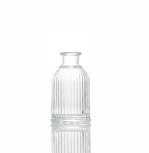 TUPANDY 100 ml leere klare Glasdiffusor-Flasche, Aromatherapie-Behälter, ätherische Öle, Duftzubehör, DIY-Ersatz-Stäbchen von TUPANDY