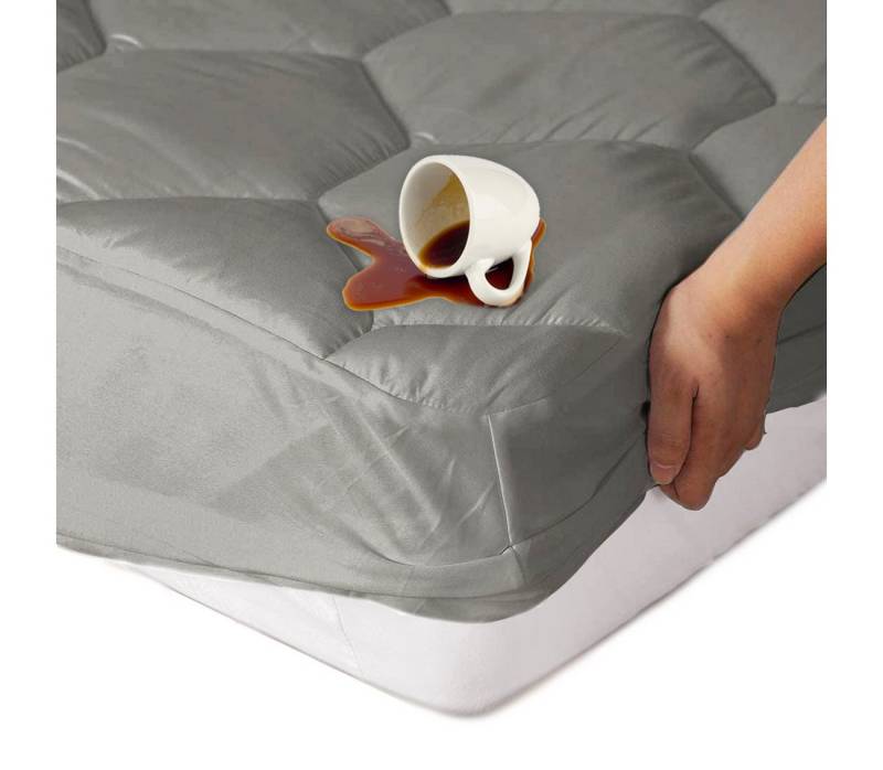Matratzenschutzbezug 20-53 cm Tiefen-Taschen-Protektor, ultraweicher gesteppter Topper TUPHEN, 100% wasserdicht, bequem und hautfreundlich von TUPHEN