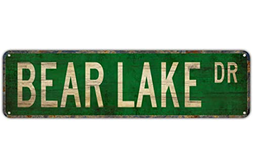 TUPLNO Street Bear Lake Bear Schild Favorit See Bär Besucher Hinterhof Bar Wanddekoration Rustikal Wohnen Blechschild Wanddekoration 40,6 x 10,2 cm TUPLNO Street Bear Lake Bear Schild Favorit See Bär Besucher Hinterhof Bar Wanddekoration Rustikal Wohnen Blechschild Wanddekoration 40,6 x 10,2 cm von TUPLNO