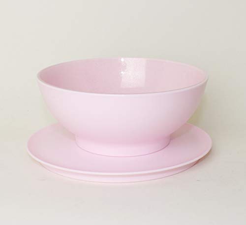 TUPPERWARE Allegra Servierschüssel 1x 275ml Rosa/Silber + Hängelöffel von TUPPERWARE Mikrowelle