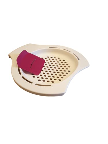 Tupperware Spätzle-Sieb Rot - Spätzle Maker aus Edelstahl, 35 x 28.5 cm / H3.4 cm von Tupperware