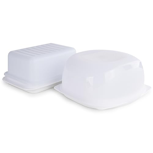 TUPPERWARE CheeSmart, CondensControl, KäseMax MINI WEISS + Butterschatz Weiß + Kugelschreiber von TUPPERWARE Mikrowelle