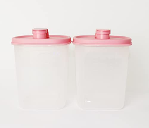 TUPPERWARE Erfrischer 2X 1,0L Rosa Kühlschrank, Saftkanne, Milchkanne + Kugelschreiber von Tupperware