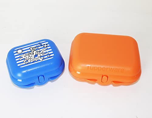 TUPPERWARE MaxiTwin Set Twin Gr. 2 Ziegelrot + Gr. 1 Donald Duck Blau + Kugelschreiber Touchpen metallicblau von TUPPERWARE Mikrowelle