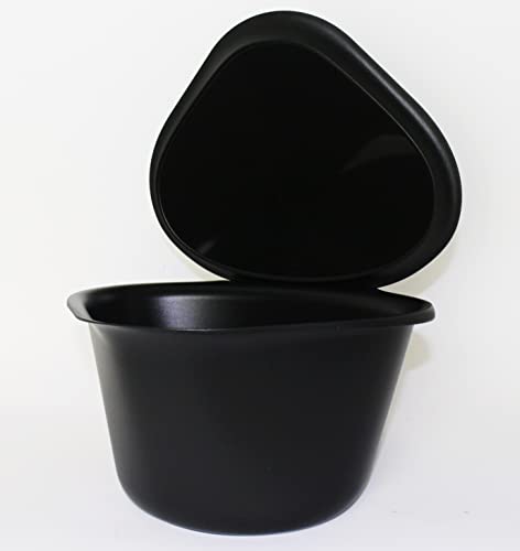 TUPPERWARE Tischmüll Eimer Bio Mülleimer Adretto in Schwarz 2,5L + Joghurtbecher von Tupperware