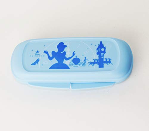 TUPPERWARE TW Prinzessin Box in Pastell Blau Brillenbox Etui Stifte + Kugelschreiber von Tupperware