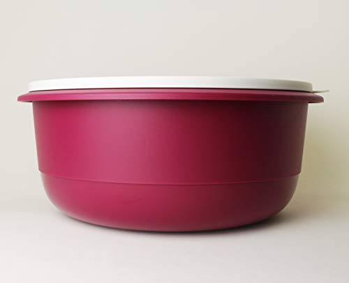 TUPPERWARE Peng Schüssel 9,5L in Brombeere Weiß Rührschüssel, Servierschüssel + Aloha Tasse von Tupperware