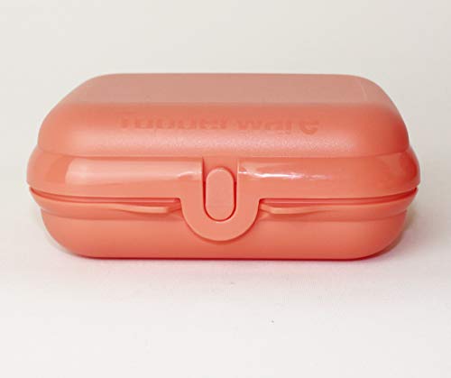 TUPPERWARE Twin 1x Größe 2 in Ziegelrot Lunchbox, Sandwichbox, Brotdose + Kugelschreiber von Tupperware