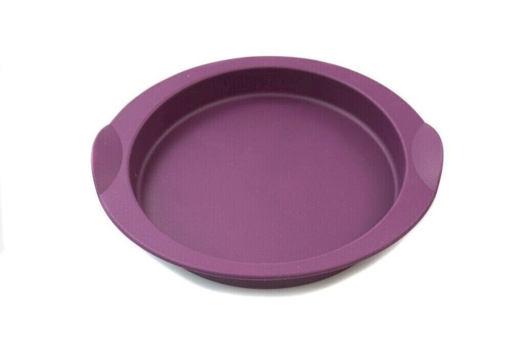 TUPPERWARE Backform TUPPERWARE Backen Silikonform Glatte Runde lila klein 16 cm von TUPPERWARE