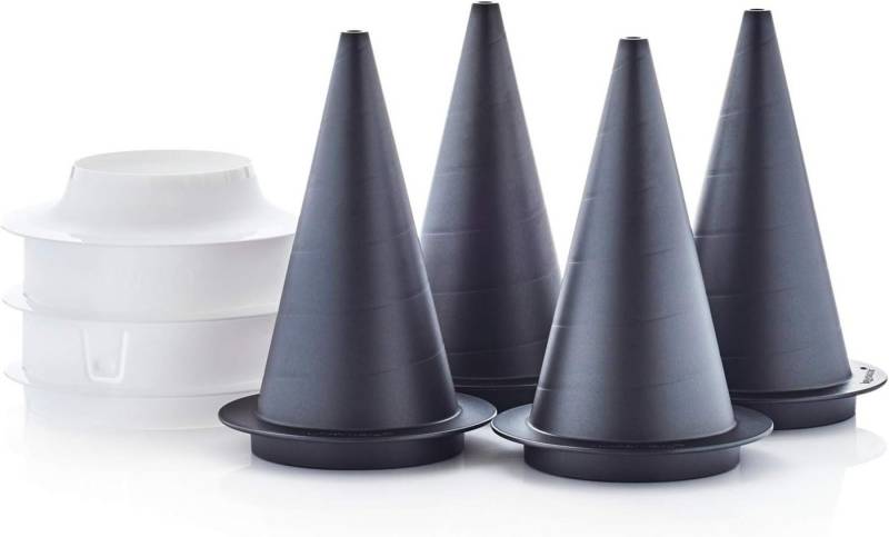 TUPPERWARE Backform Tupperware Cornetti 4 Kegelbackformen für Eiswaffeln, Teighörnchen von TUPPERWARE