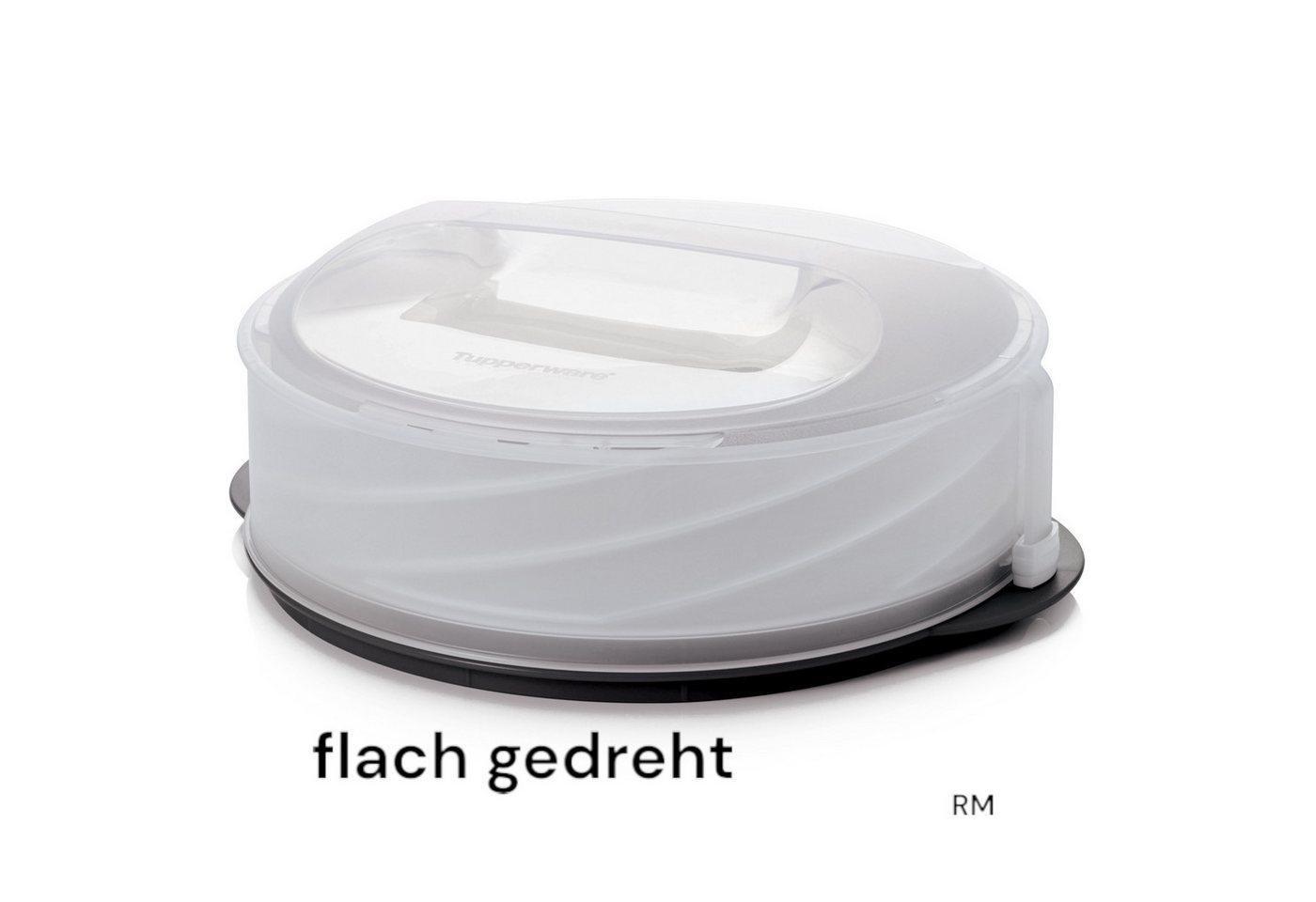 TUPPERWARE Kuchentransportbox Tupperware Exclusiv Tortentwist schwarz TWIST Tortenbehälter von TUPPERWARE