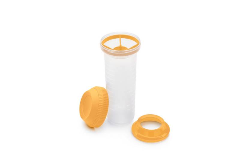 TUPPERWARE Messbecher Tupperware Mix-Max Shaker 750ml gelb von TUPPERWARE