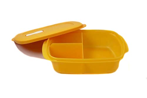 TUPPERWARE Mikrowelle CrystalWave 1 L orange mit Abtrennung Mikro Micro Crystal Wave Plus Fix von TUPPERWARE
