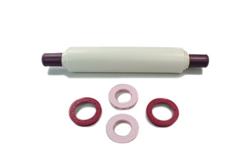 TUPPERWARE Nudelholz Tupperware Profi-Teigrolle Backen D06 Nudelholz Back n Roll + Ringe von TUPPERWARE