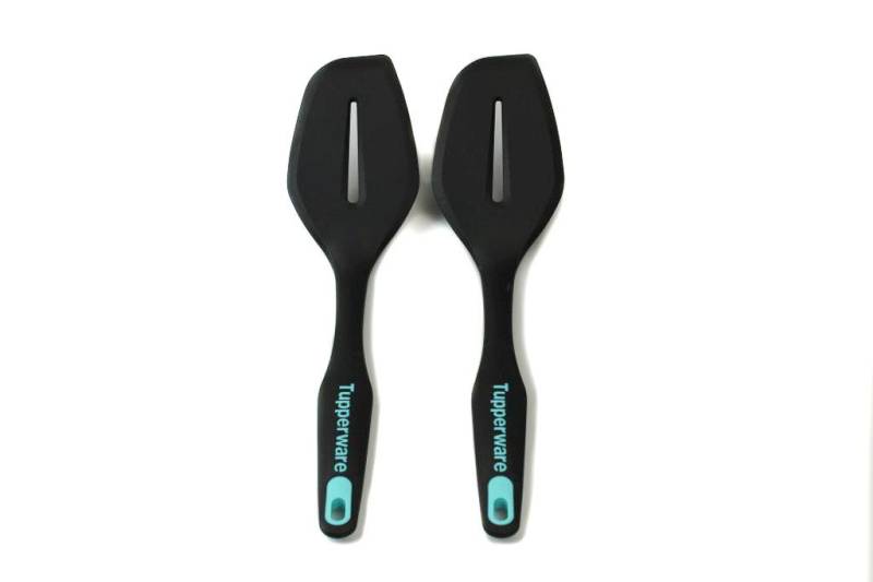 TUPPERWARE Pfannenwender Pfannenwender schwarz-türkis TOP-Schmarrenschaufel von TUPPERWARE