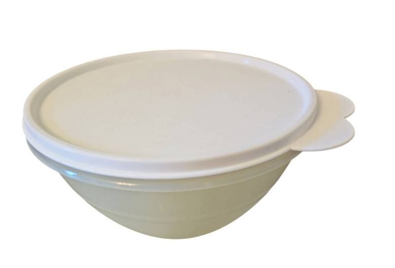 TUPPERWARE Servierschale Tupperware Maximilian in helles gelb mit weißen Deckel von TUPPERWARE