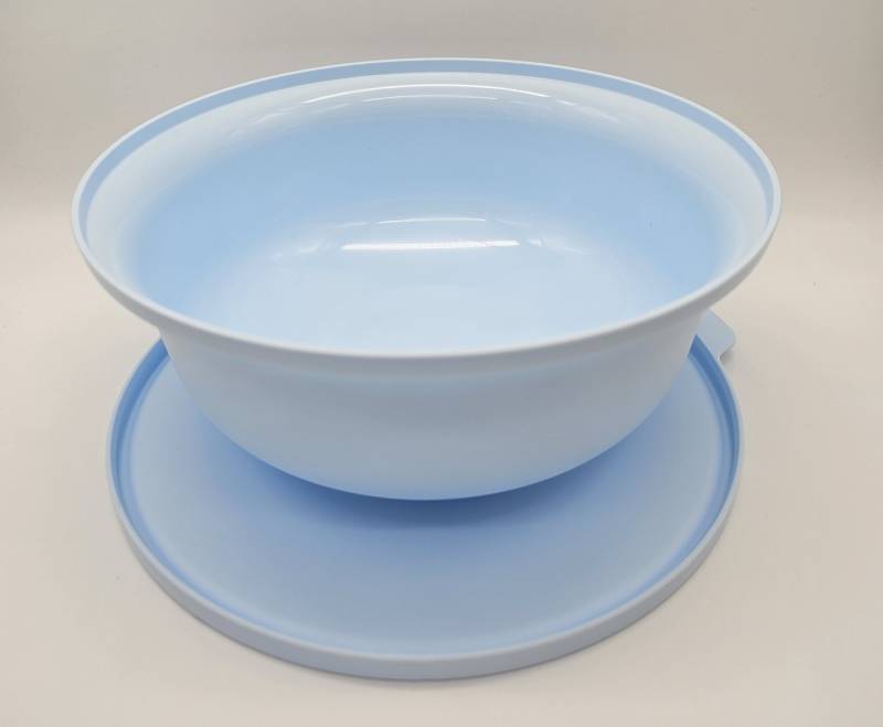 TUPPERWARE Schüssel Tupperware Aloha 2 Liter hellblau Servierschüssel Salatschüssel von TUPPERWARE
