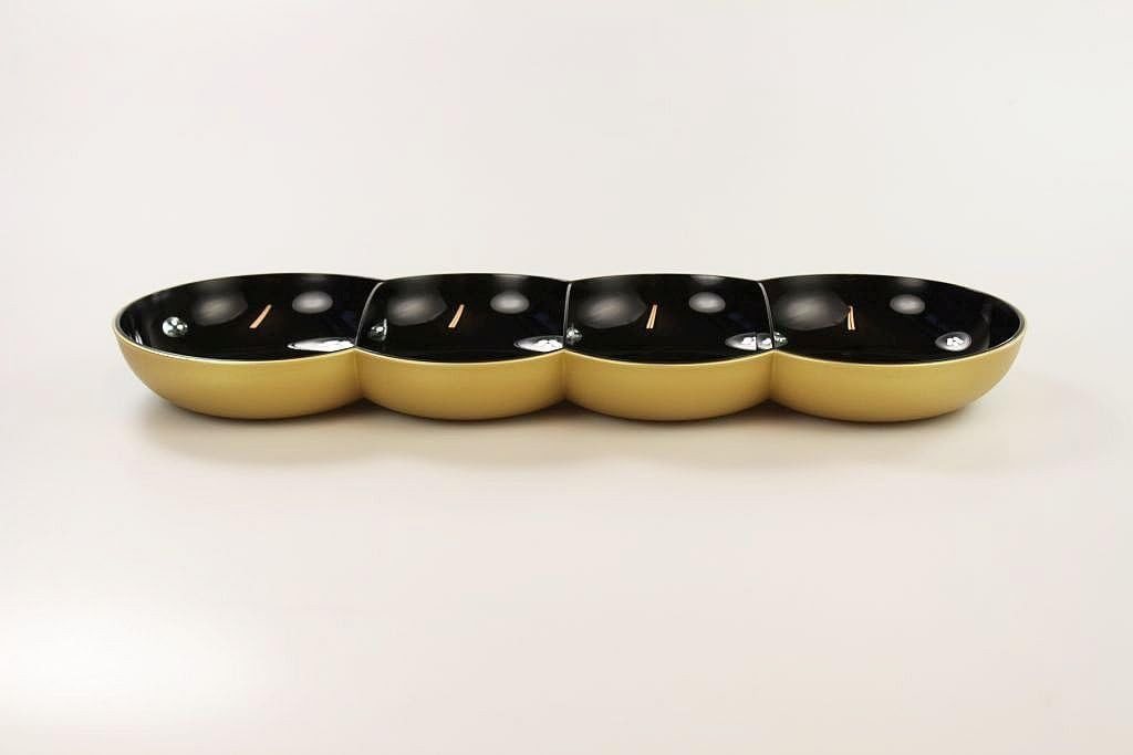 TUPPERWARE Servierschale Tupperware Allegra Perle in schwarz / gold TUPPERWARE Servierschale Tupperware Allegra Perle in schwarz / gold von TUPPERWARE