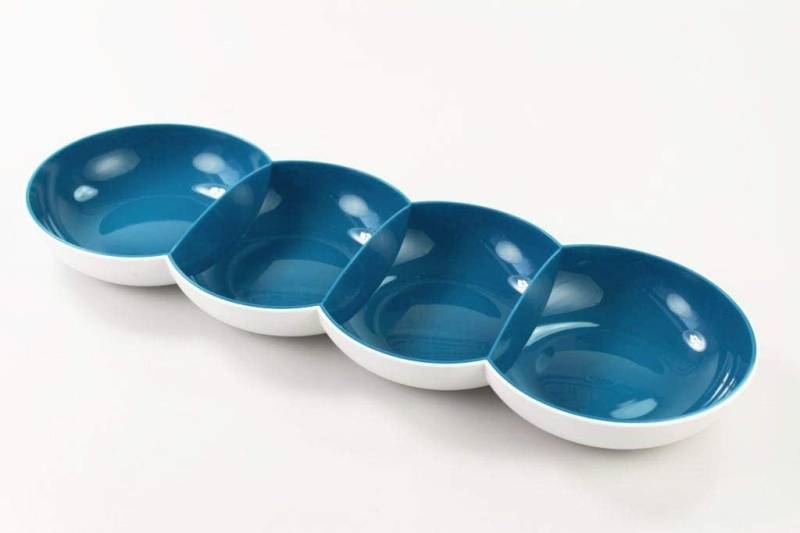 TUPPERWARE Servierschale Tupperware Allegra Perle in weiß / Petrol von TUPPERWARE