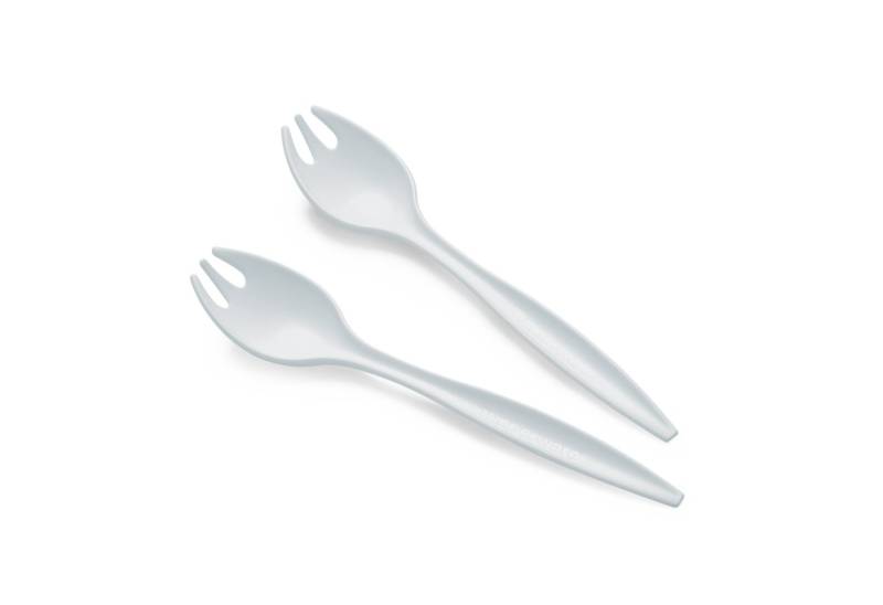 TUPPERWARE Servierschale Tupperware Allegra Salatbesteck Set in weiß von TUPPERWARE