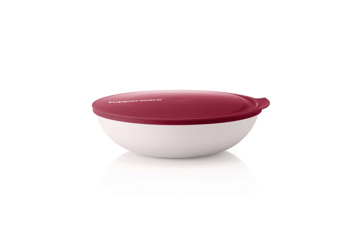 TUPPERWARE Servierschale Tupperware Allegra Schale 1,5 Liter in bordeaux rot/weiß TUPPERWARE Servierschale Tupperware Allegra Schale 1,5 Liter in bordeaux rot/weiß von TUPPERWARE