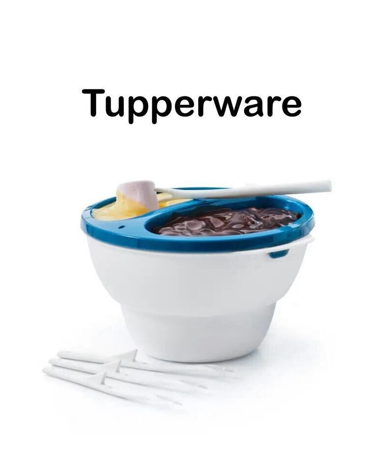 TUPPERWARE Servierschale Tupperware C169 Micro Servier & Dip türkis Schokofondue, gekühlte Dips von TUPPERWARE