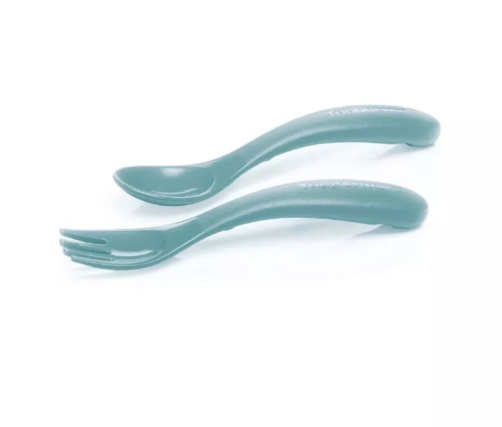 TUPPERWARE Servierschale Tupperware Kinder Besteck hellblau von TUPPERWARE