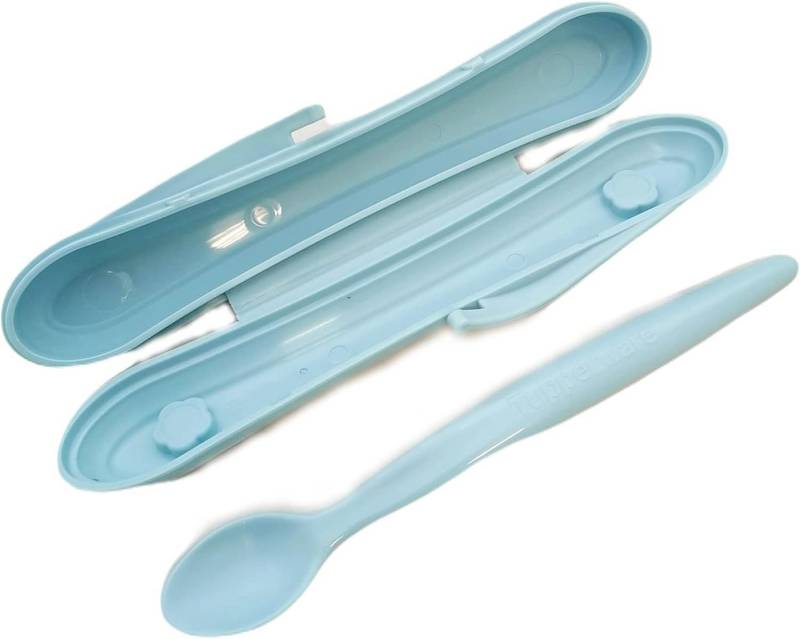 TUPPERWARE Servierschale Tupperware Kinder Soft-Fütterlöffel hellblau von TUPPERWARE