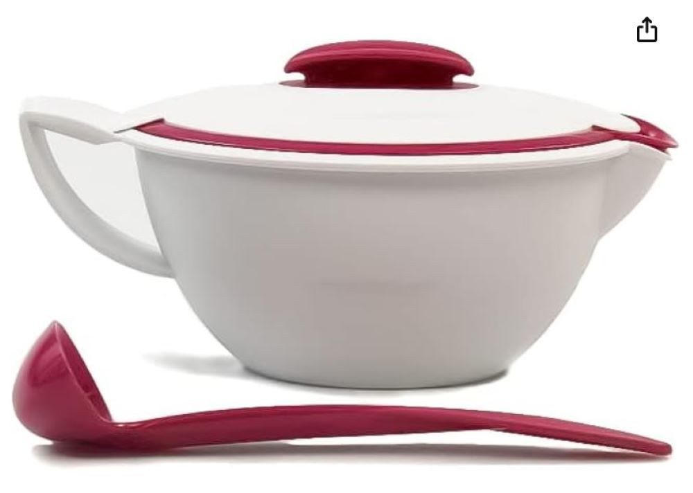 TUPPERWARE Servierschale Tupperware Thermo Duo 400ml Sauciere Bordeaux rot / Weiß TUPPERWARE Servierschale Tupperware Thermo Duo 400ml Sauciere Bordeaux rot / Weiß von TUPPERWARE