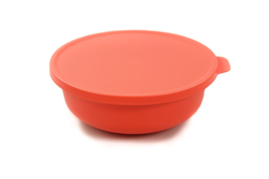 TUPPERWARE Servierschüssel Aloha 1L lachs Schüssel Schale+ SPÜLTUCH von TUPPERWARE