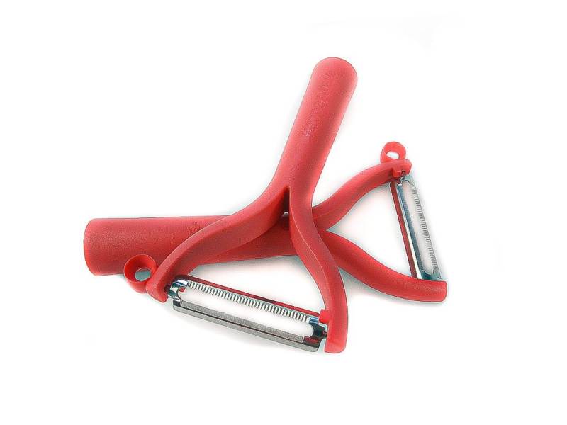 TUPPERWARE Sparschäler Universalschäler (2) rot D119 von TUPPERWARE