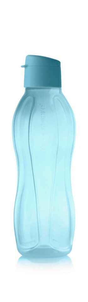 TUPPERWARE Trinkflasche Tupperware EcoEasy Trinkflasche 750ml in blau mit Clipverschluß von TUPPERWARE