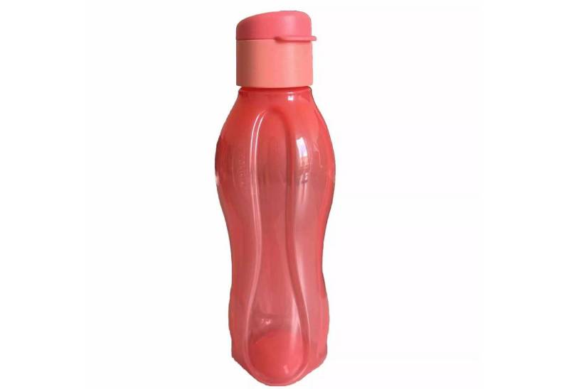 TUPPERWARE Trinkflasche Tupperware EcoEasy Trinkflasche 750ml in lachs/rot mit Clipverschluß von TUPPERWARE