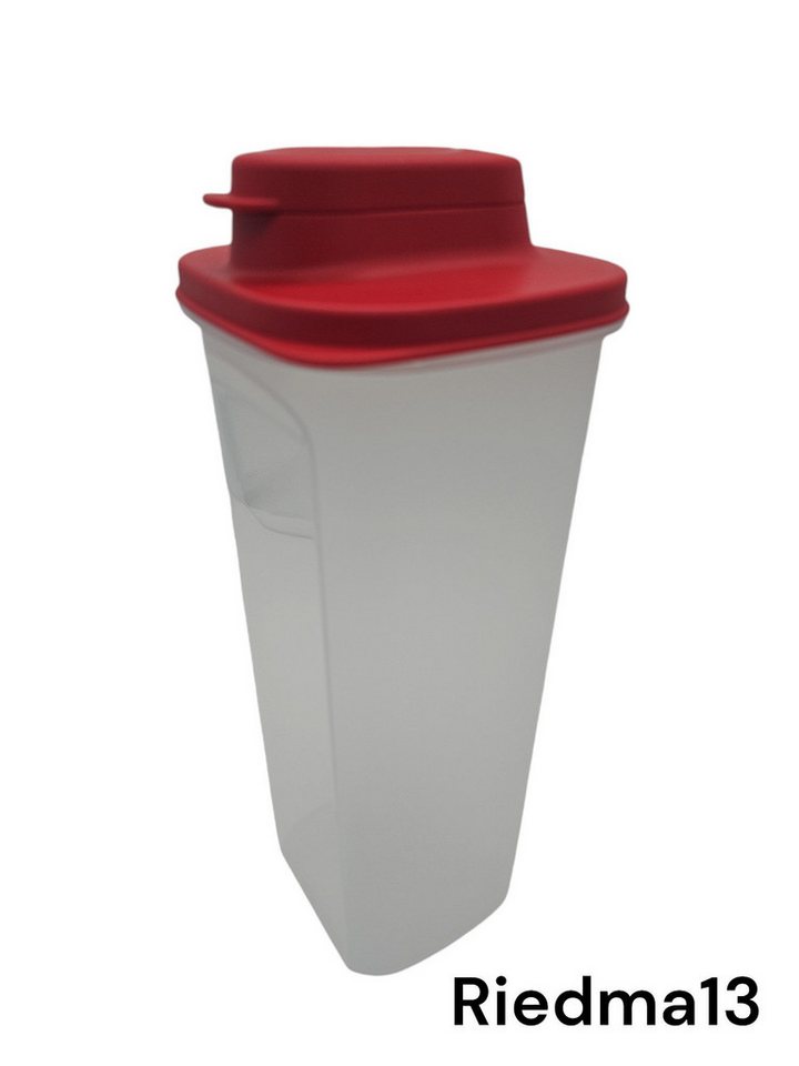 TUPPERWARE Trinkflasche Tupperware Slim Line Kanne Erfrischer 2 Liter rot ohne Sieb von TUPPERWARE