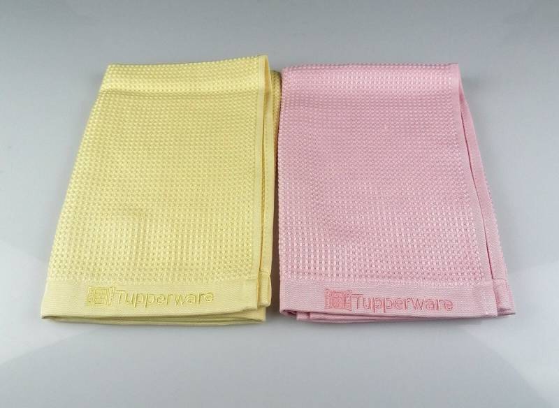 TUPPERWARE Tupperware FaserPro Glas rosa + gelb Reinigungstücher von TUPPERWARE