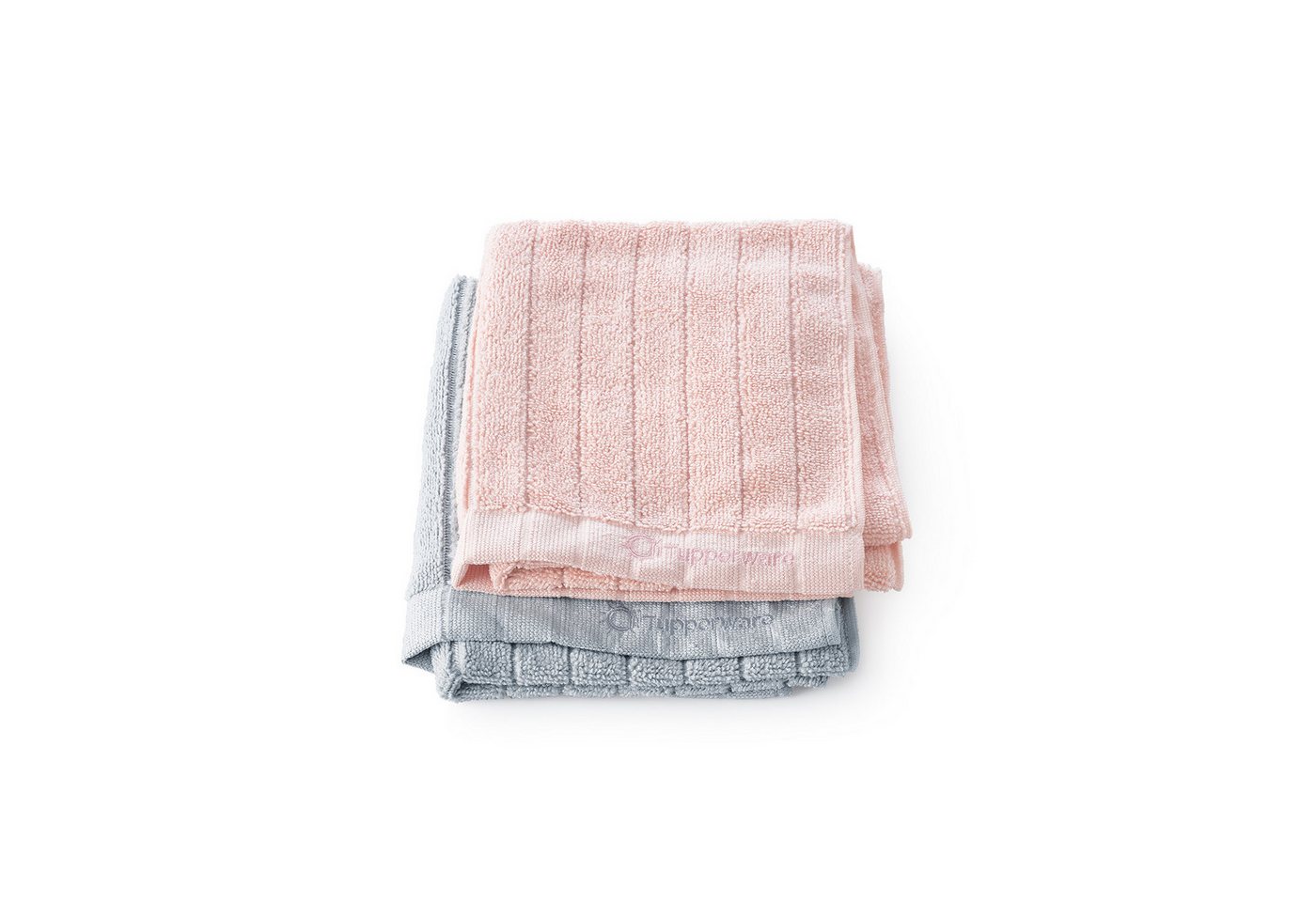 TUPPERWARE Tupperware Mikrofasertuch FaserPro Küche grau + rosa Reinigungstücher von TUPPERWARE