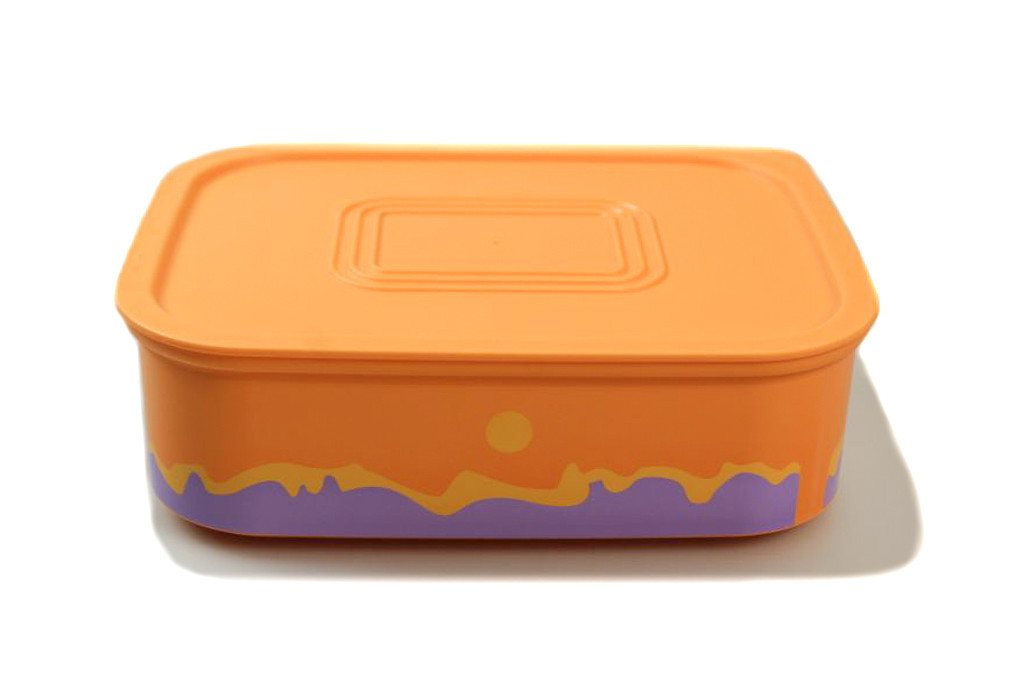 TUPPERWARE Vorratsdose Quadro 500 ml orange lila mit Muster TUPPERWARE Vorratsdose Quadro 500 ml orange lila mit Muster von TUPPERWARE