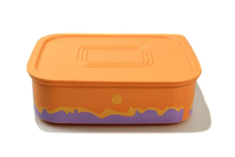 TUPPERWARE Vorratsdose Quadro 500 ml orange lila mit Muster TUPPERWARE Vorratsdose Quadro 500 ml orange lila mit Muster von TUPPERWARE