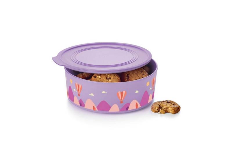 TUPPERWARE Vorratsdose Tupperware Baseline Kecksdose 1,5 Liter rund lila von TUPPERWARE