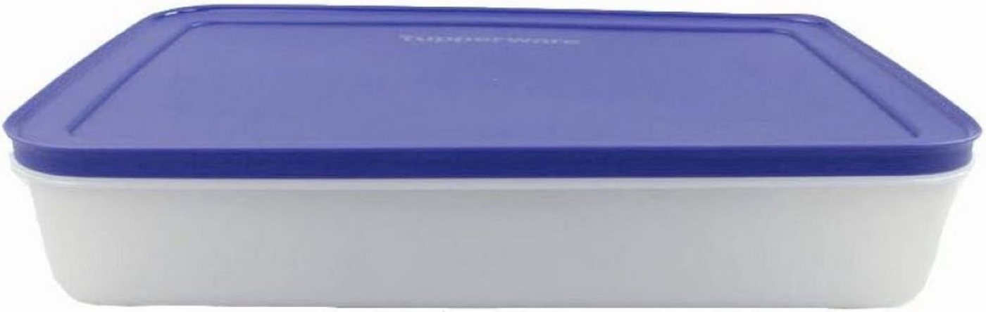 TUPPERWARE Vorratsdose Tupperware Gefrier-Behälter 2,25 Liter flach mit lila Deckel von TUPPERWARE
