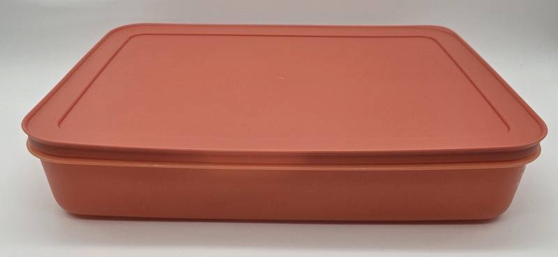 TUPPERWARE Vorratsdose Tupperware Gefrier-Behälter 2,25 Liter flach orange von TUPPERWARE