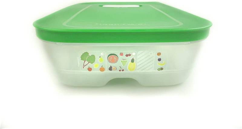 TUPPERWARE Vorratsdose Tupperware Klimaoase Behälter 1,8 L flach grün von TUPPERWARE