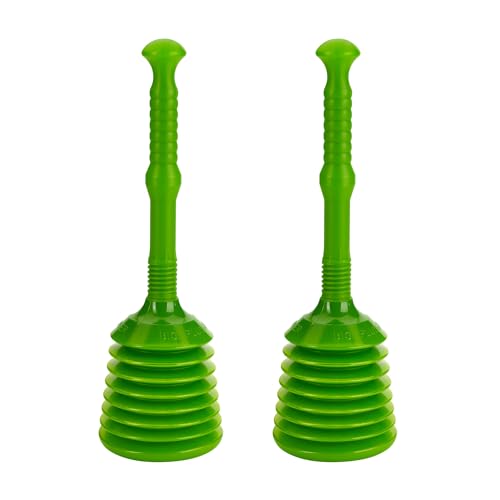 TURBO PRODUKTE Turbo Stampfer Limone - Pömpel rohrfrei - Saugglocke für Toilette, Waschbecken, Dusche uvm. - max. Saugkraft - 5-faches Ansaugvolumen 2er Set von TURBO PRODUKTE