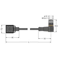 [NEUWERTIG] Turck 6606792 Vas22 S80 E 0.3 Wsc5.31 T/Txl Ventilsteckverbinder Verbindungsleitun B-Ware von TURCK